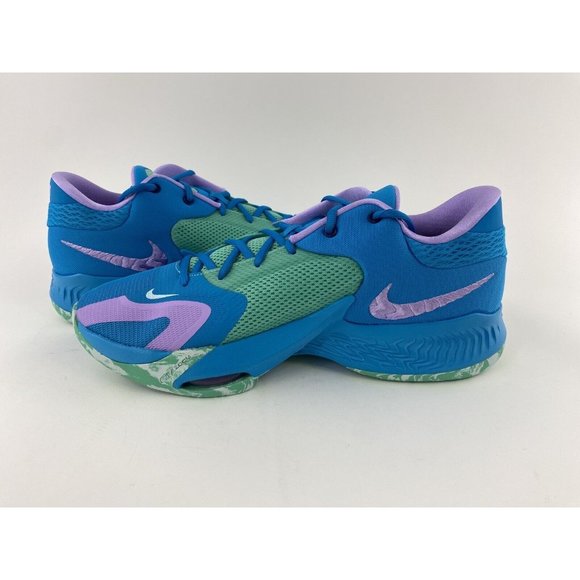 Nike Zoom Freak 4 Birthstone Mens Basketball Shoes Lazer Blue Giannis DJ6149-400 - Picture 12 of 12